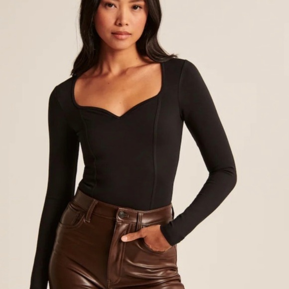 Abercrombie & Fitch Tops - Abercrombie & Fitch | Ribbed Sweetheart Bodysuit, M